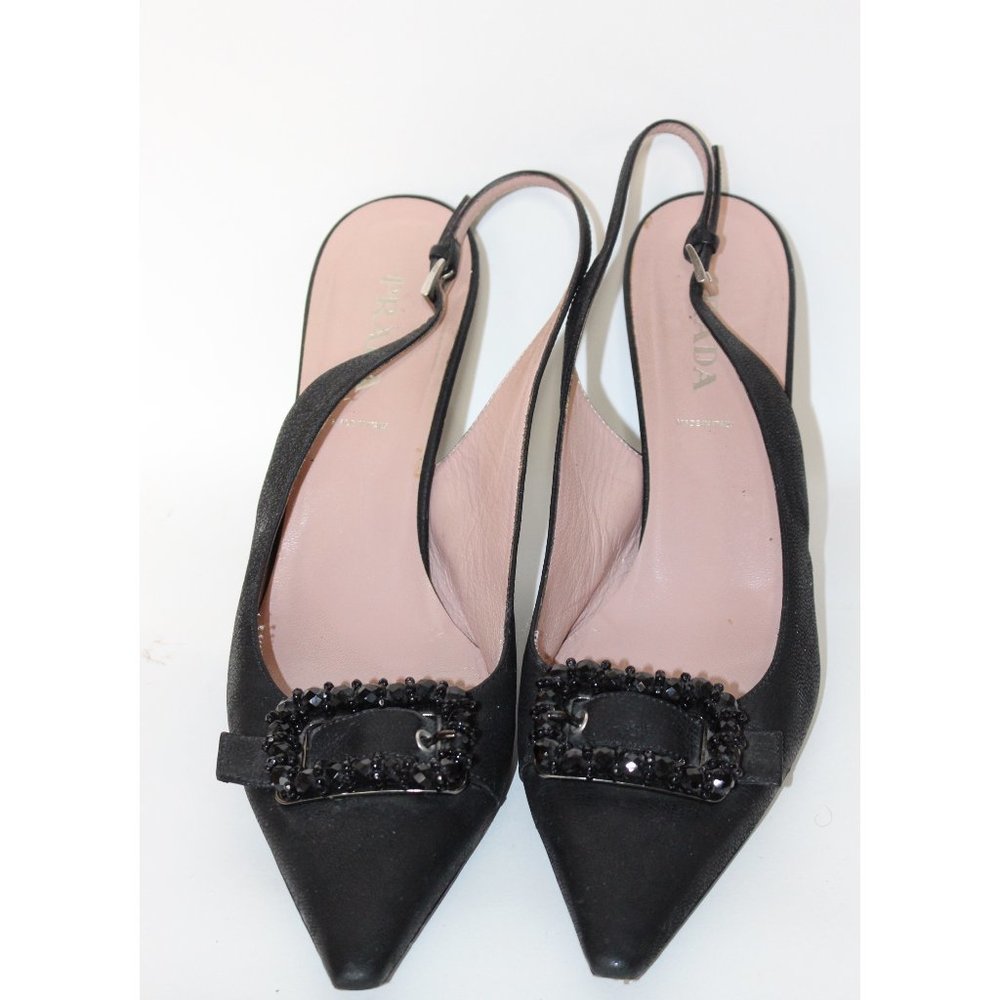 Vintage Prada Kitten Heels Size 10/10.5